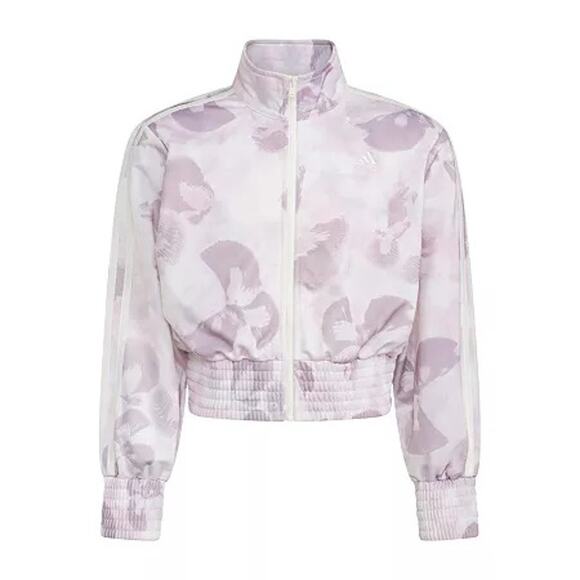 Adidas Big Girls Lightweight Cropped Jacket Size Large (14) NWT - Picture 2 of 3